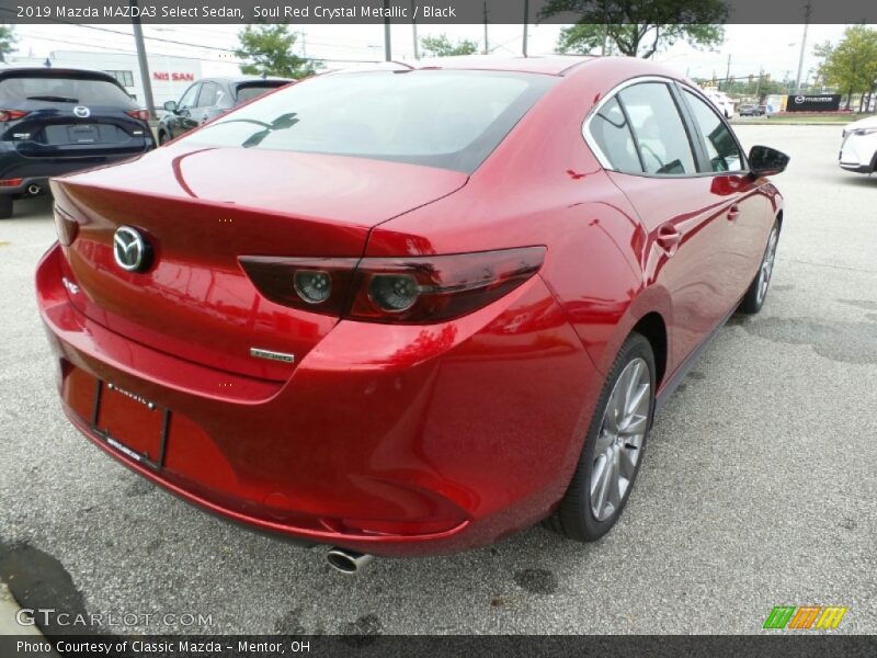 Soul Red Crystal Metallic / Black 2019 Mazda MAZDA3 Select Sedan