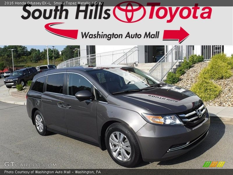 Smoky Topaz Metallic / Gray 2016 Honda Odyssey EX-L