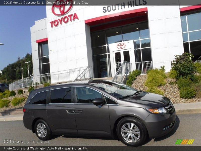 Smoky Topaz Metallic / Gray 2016 Honda Odyssey EX-L