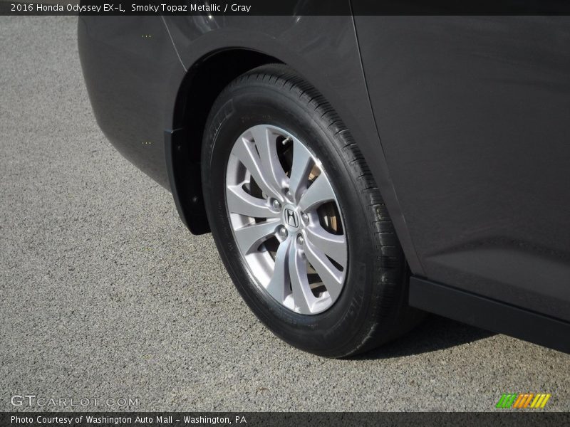 Smoky Topaz Metallic / Gray 2016 Honda Odyssey EX-L