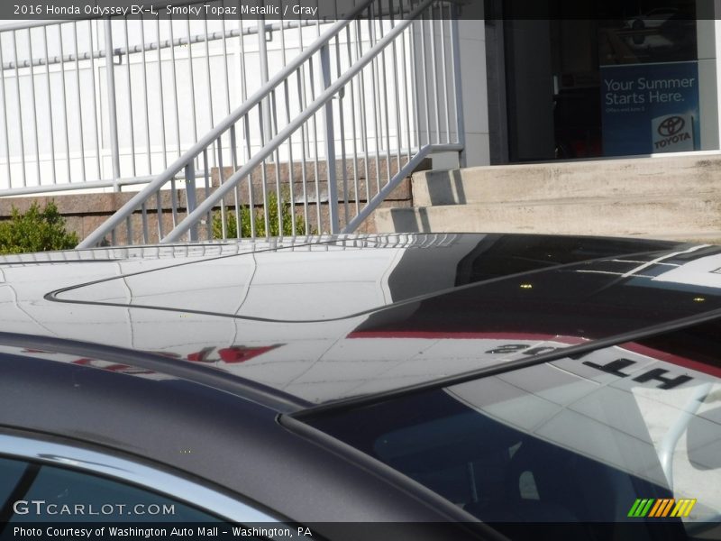Smoky Topaz Metallic / Gray 2016 Honda Odyssey EX-L