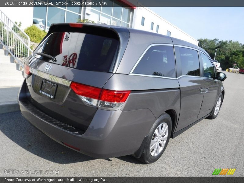 Smoky Topaz Metallic / Gray 2016 Honda Odyssey EX-L