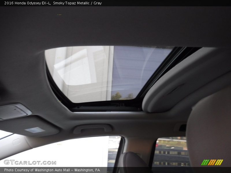 Smoky Topaz Metallic / Gray 2016 Honda Odyssey EX-L