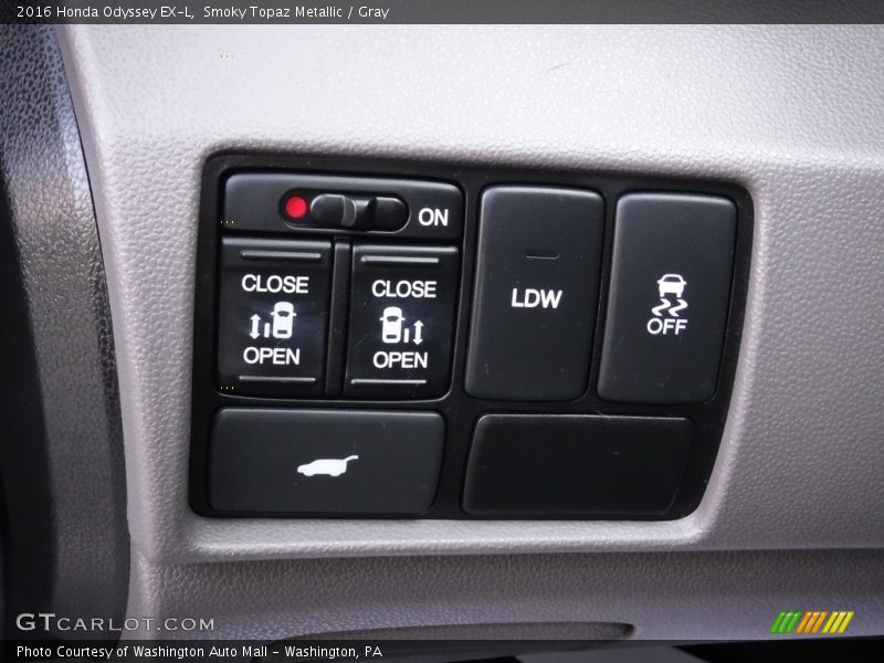 Smoky Topaz Metallic / Gray 2016 Honda Odyssey EX-L
