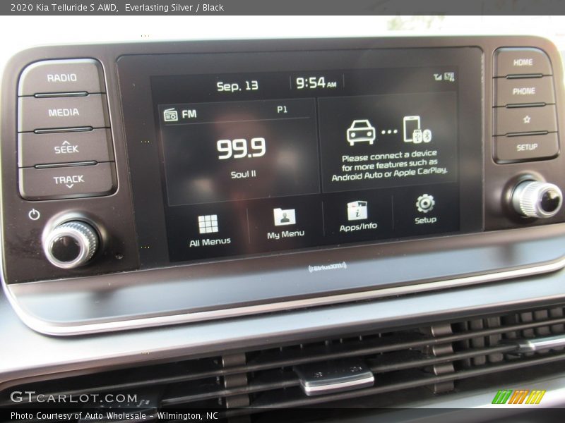 Everlasting Silver / Black 2020 Kia Telluride S AWD