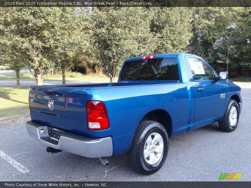 Blue Streak Pearl / Black/Diesel Gray 2019 Ram 1500 Tradesman Regular Cab