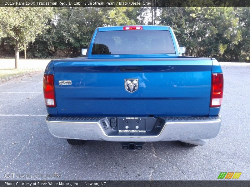 Blue Streak Pearl / Black/Diesel Gray 2019 Ram 1500 Tradesman Regular Cab