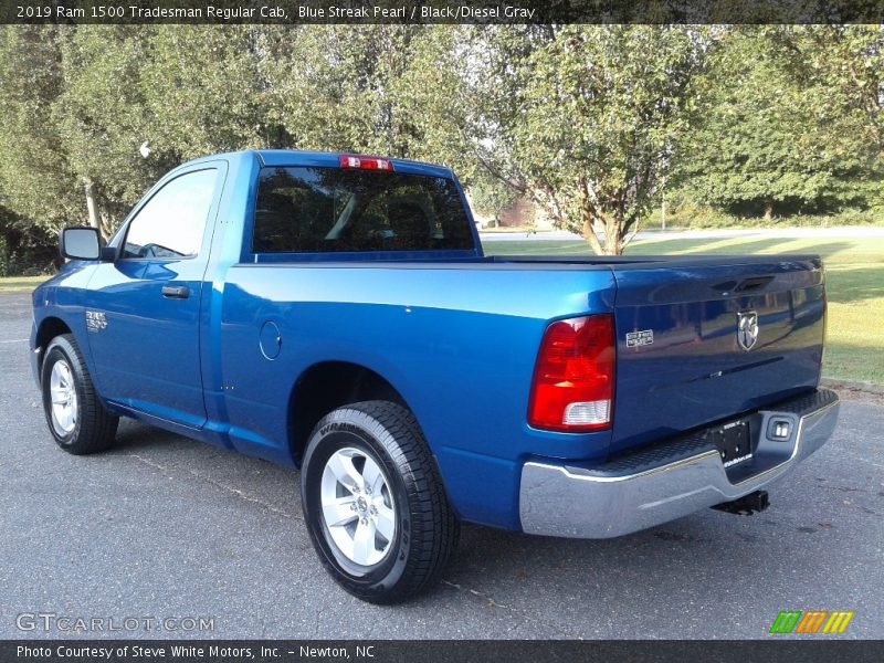 Blue Streak Pearl / Black/Diesel Gray 2019 Ram 1500 Tradesman Regular Cab
