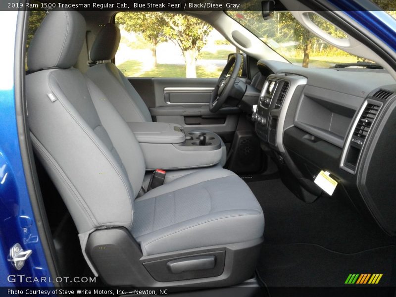 Blue Streak Pearl / Black/Diesel Gray 2019 Ram 1500 Tradesman Regular Cab