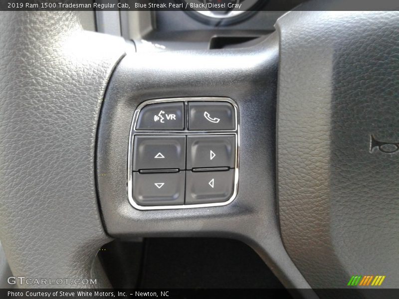 Blue Streak Pearl / Black/Diesel Gray 2019 Ram 1500 Tradesman Regular Cab