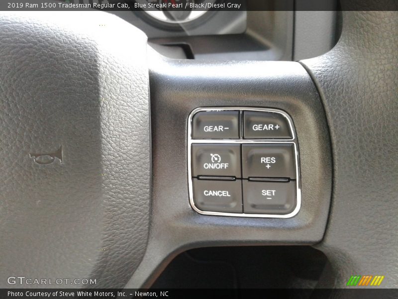 Blue Streak Pearl / Black/Diesel Gray 2019 Ram 1500 Tradesman Regular Cab