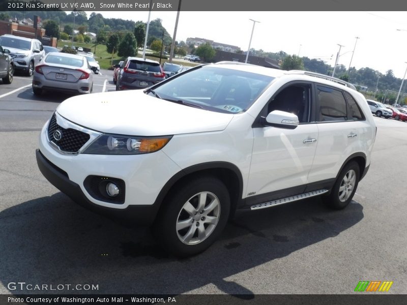 Snow White Pearl / Black 2012 Kia Sorento LX V6 AWD
