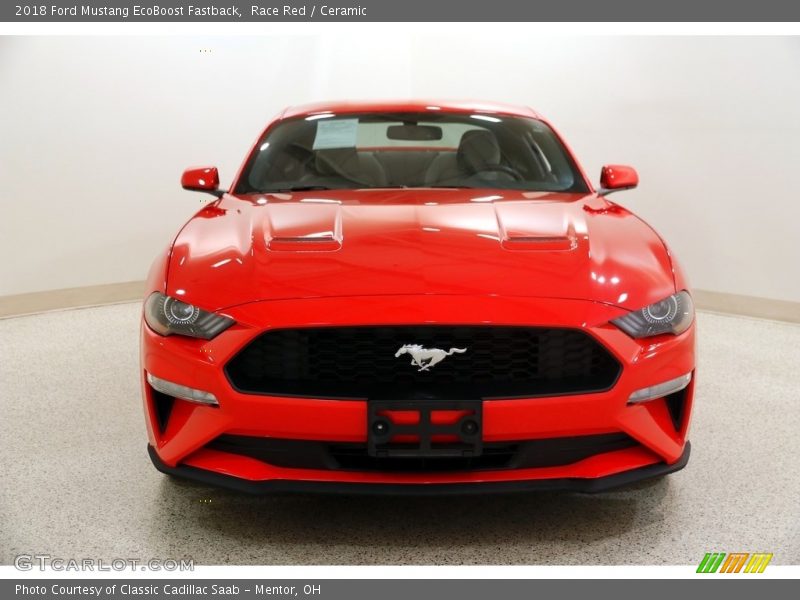 Race Red / Ceramic 2018 Ford Mustang EcoBoost Fastback