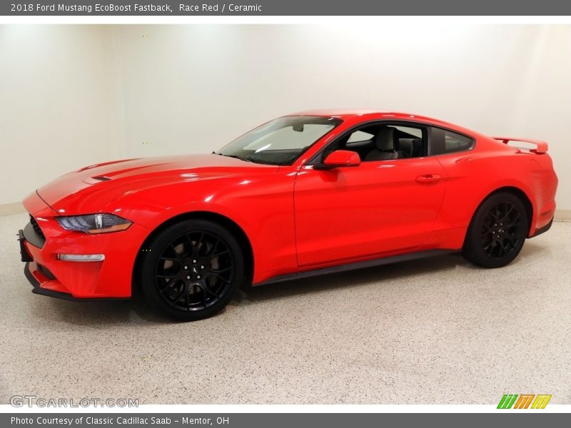 Race Red / Ceramic 2018 Ford Mustang EcoBoost Fastback