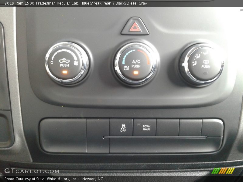 Blue Streak Pearl / Black/Diesel Gray 2019 Ram 1500 Tradesman Regular Cab