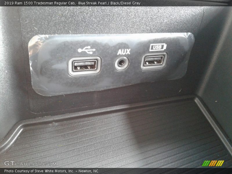 Blue Streak Pearl / Black/Diesel Gray 2019 Ram 1500 Tradesman Regular Cab