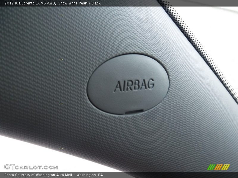 Snow White Pearl / Black 2012 Kia Sorento LX V6 AWD