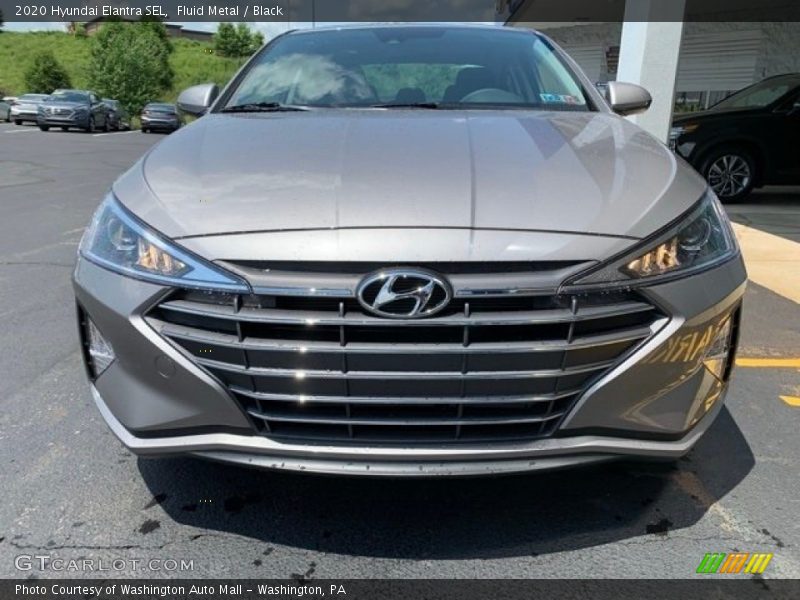 Fluid Metal / Black 2020 Hyundai Elantra SEL