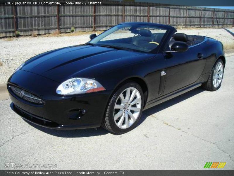 Ebony Black / Charcoal 2007 Jaguar XK XK8 Convertible