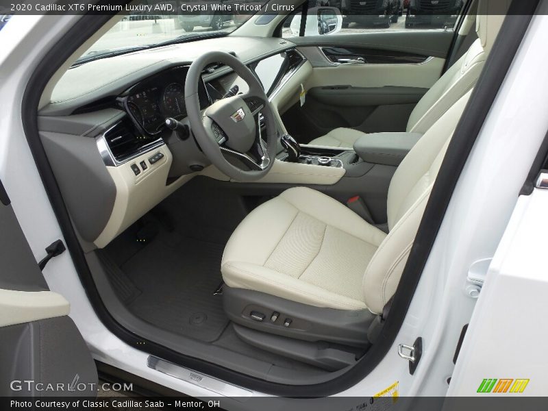 Crystal White Tricoat / Cirrus 2020 Cadillac XT6 Premium Luxury AWD
