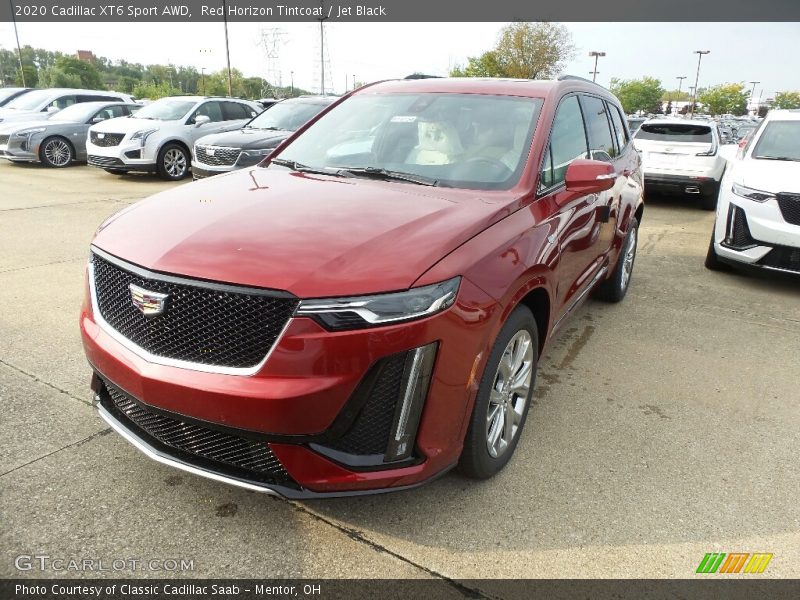 Red Horizon Tintcoat / Jet Black 2020 Cadillac XT6 Sport AWD