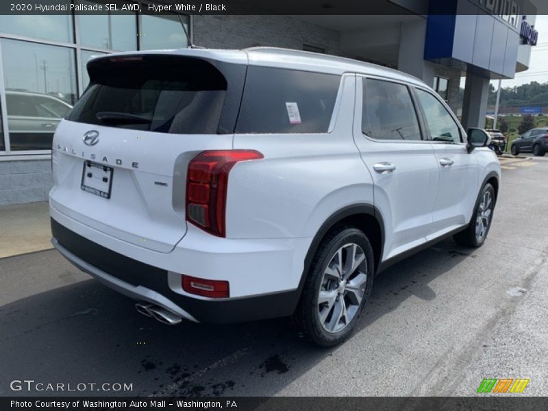 Hyper White / Black 2020 Hyundai Palisade SEL AWD