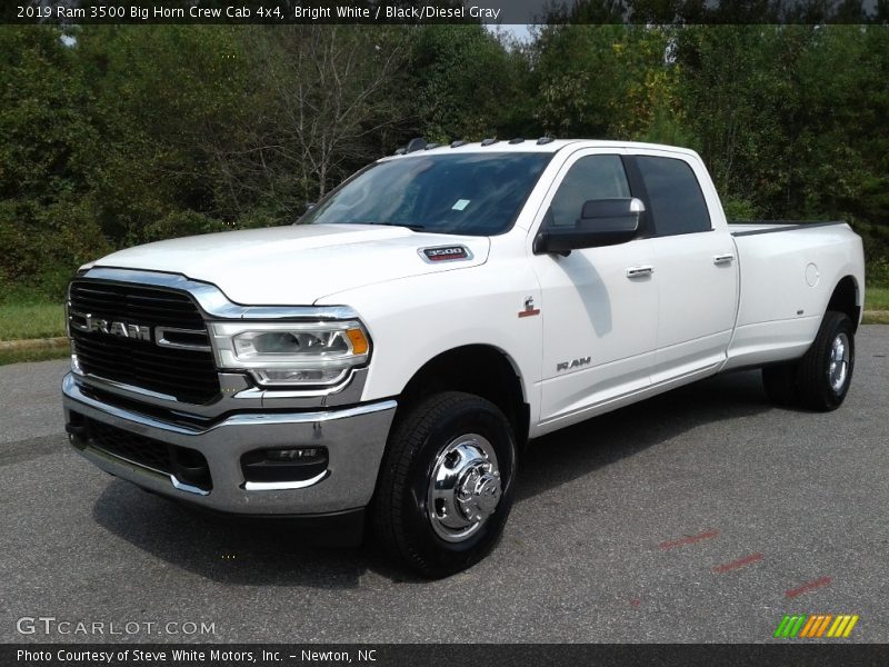 Bright White / Black/Diesel Gray 2019 Ram 3500 Big Horn Crew Cab 4x4