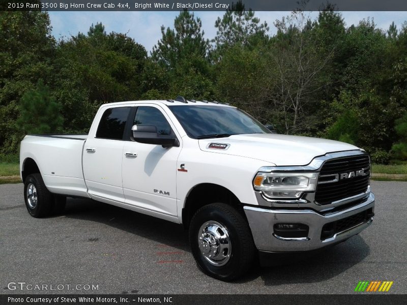 Bright White / Black/Diesel Gray 2019 Ram 3500 Big Horn Crew Cab 4x4