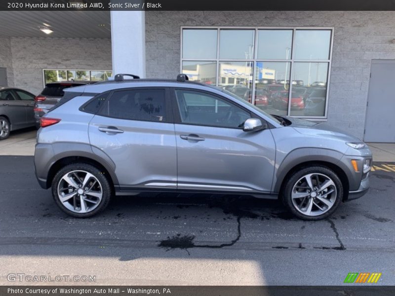 Sonic Silver / Black 2020 Hyundai Kona Limited AWD