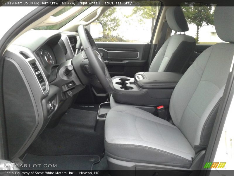 Bright White / Black/Diesel Gray 2019 Ram 3500 Big Horn Crew Cab 4x4