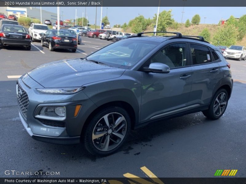 Sonic Silver / Black 2020 Hyundai Kona Limited AWD