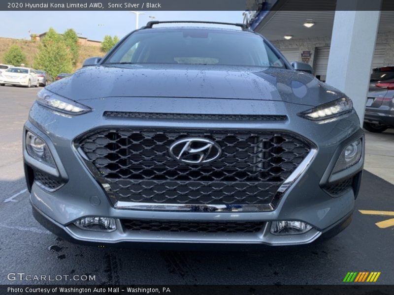 Sonic Silver / Black 2020 Hyundai Kona Limited AWD