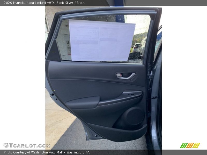 Sonic Silver / Black 2020 Hyundai Kona Limited AWD