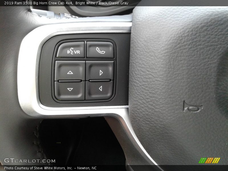 Bright White / Black/Diesel Gray 2019 Ram 3500 Big Horn Crew Cab 4x4