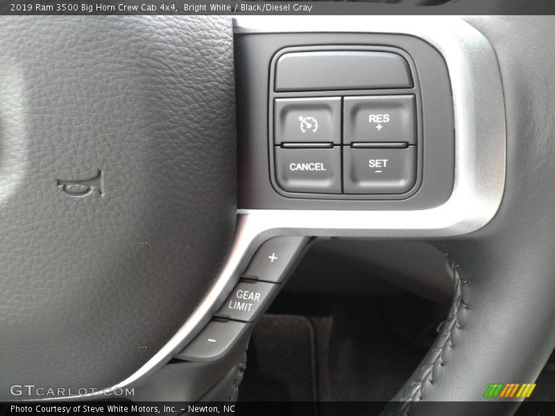 Bright White / Black/Diesel Gray 2019 Ram 3500 Big Horn Crew Cab 4x4