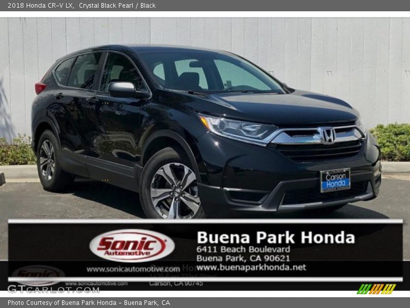 Crystal Black Pearl / Black 2018 Honda CR-V LX