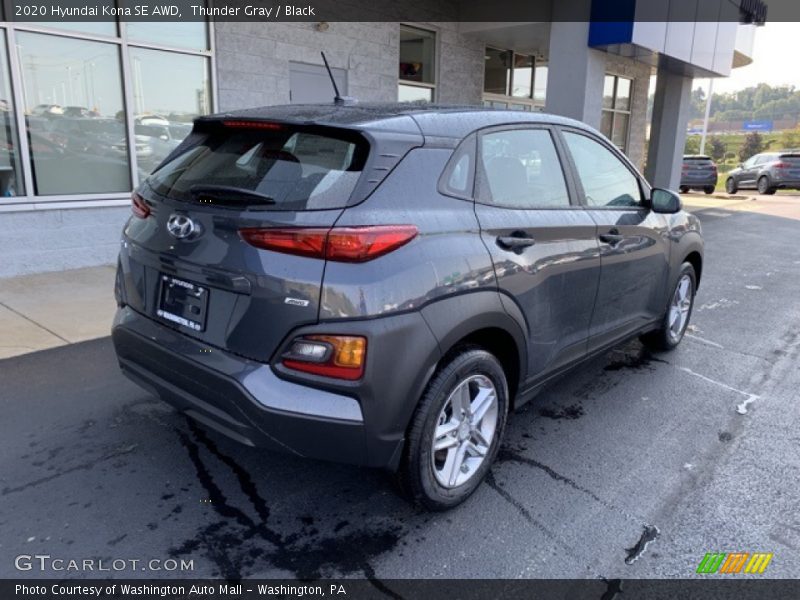 Thunder Gray / Black 2020 Hyundai Kona SE AWD