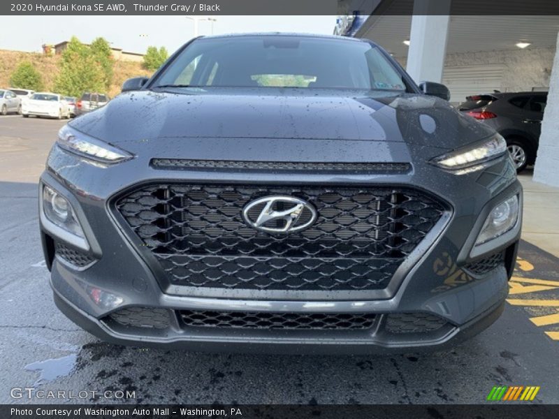 Thunder Gray / Black 2020 Hyundai Kona SE AWD