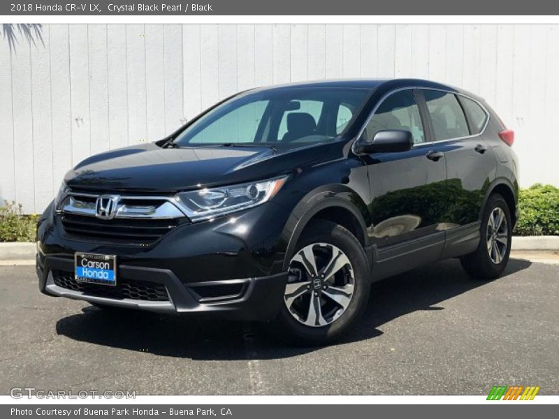 Crystal Black Pearl / Black 2018 Honda CR-V LX