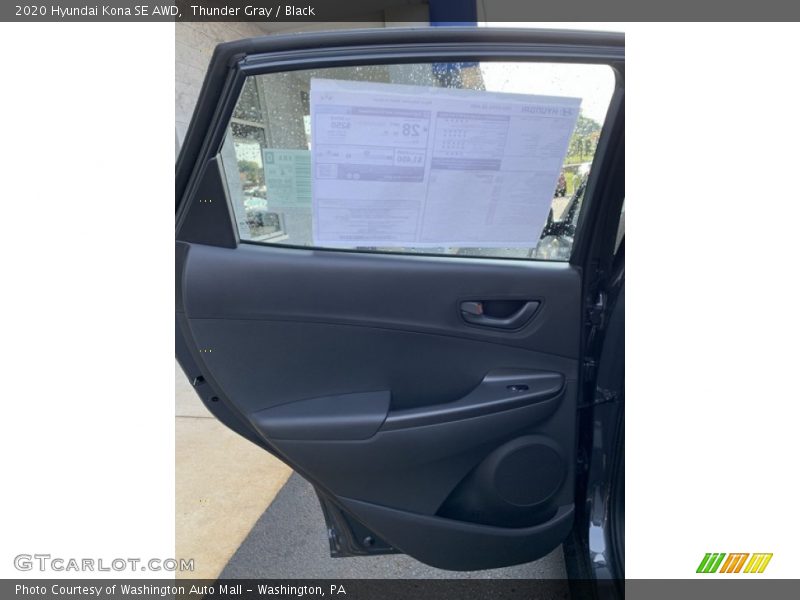Thunder Gray / Black 2020 Hyundai Kona SE AWD