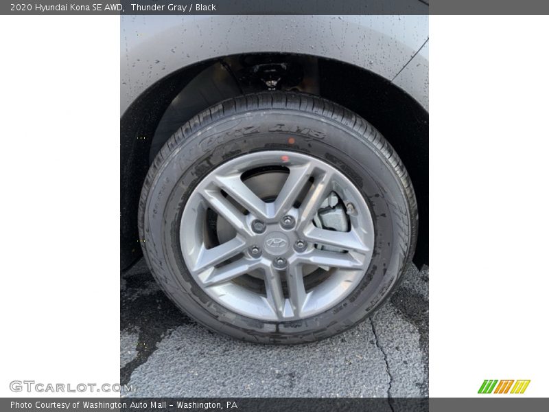 Thunder Gray / Black 2020 Hyundai Kona SE AWD