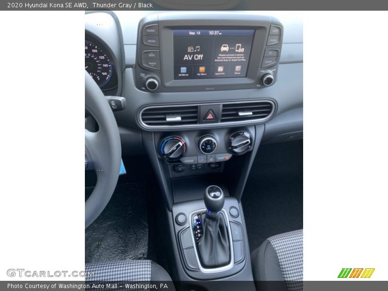 Thunder Gray / Black 2020 Hyundai Kona SE AWD