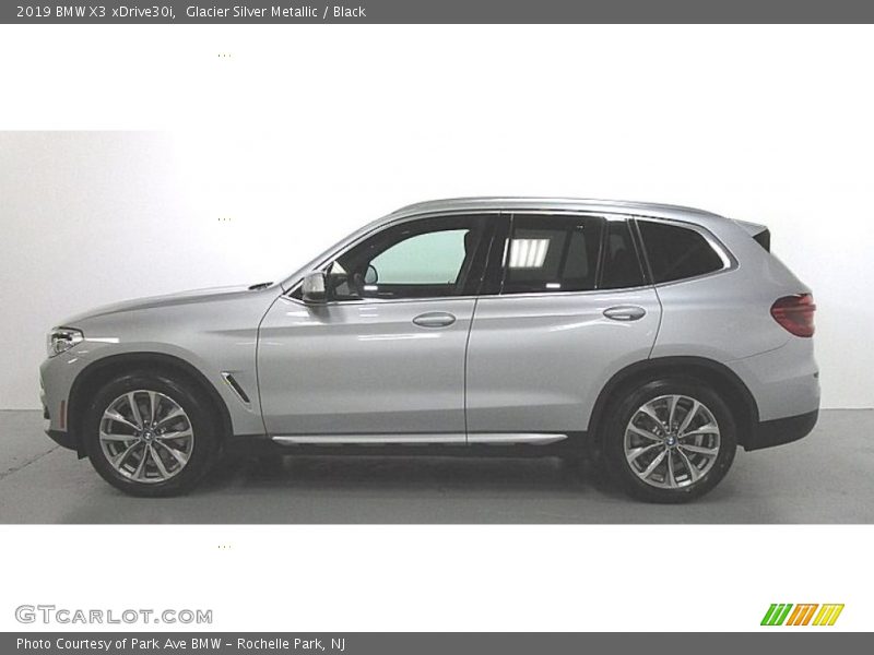 Glacier Silver Metallic / Black 2019 BMW X3 xDrive30i