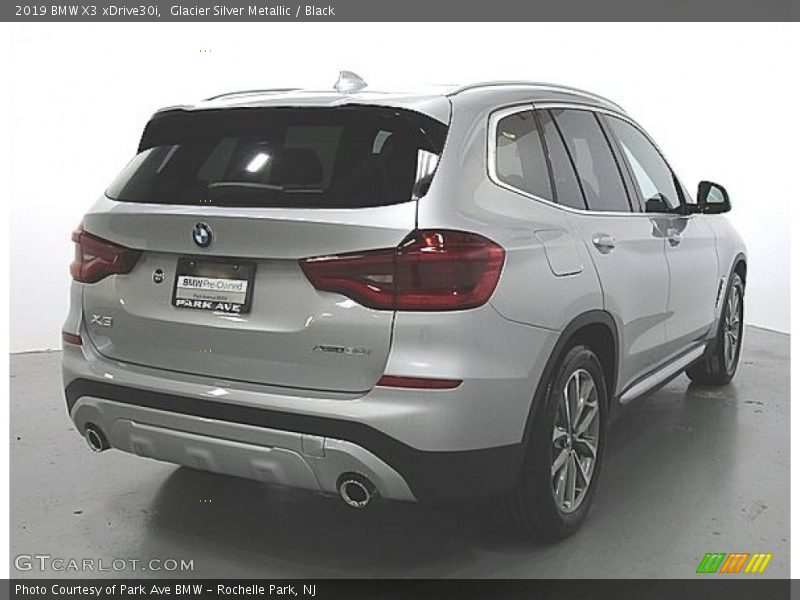 Glacier Silver Metallic / Black 2019 BMW X3 xDrive30i