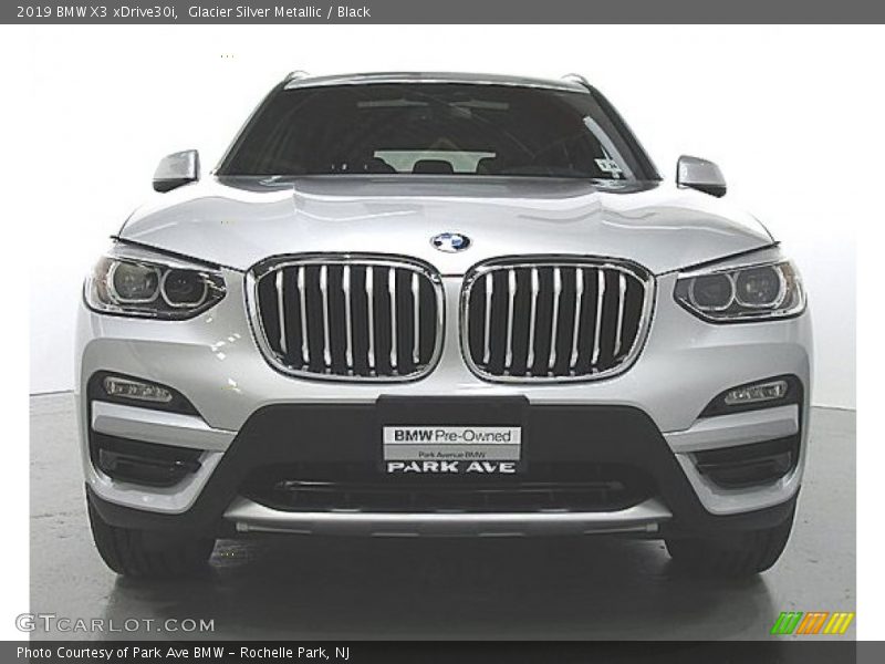 Glacier Silver Metallic / Black 2019 BMW X3 xDrive30i