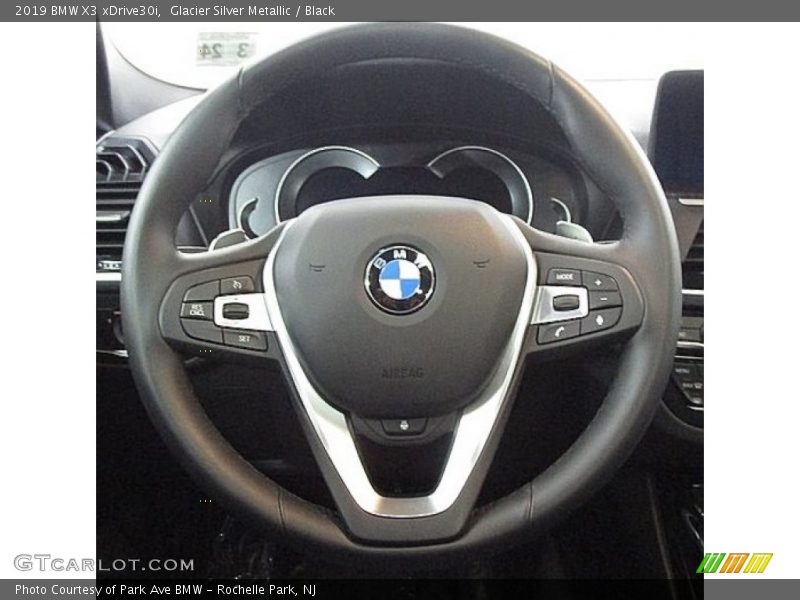 Glacier Silver Metallic / Black 2019 BMW X3 xDrive30i