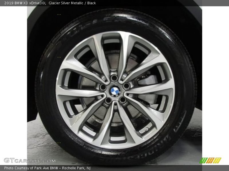 Glacier Silver Metallic / Black 2019 BMW X3 xDrive30i