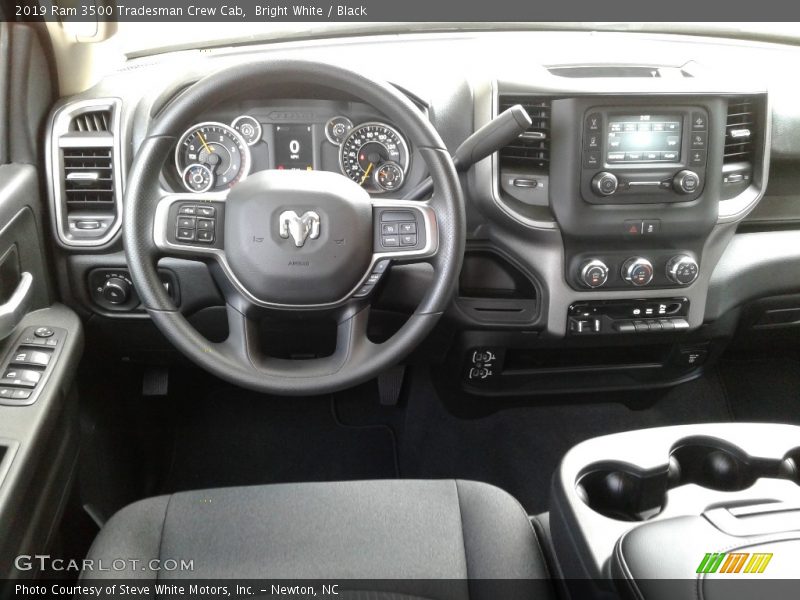 Bright White / Black 2019 Ram 3500 Tradesman Crew Cab