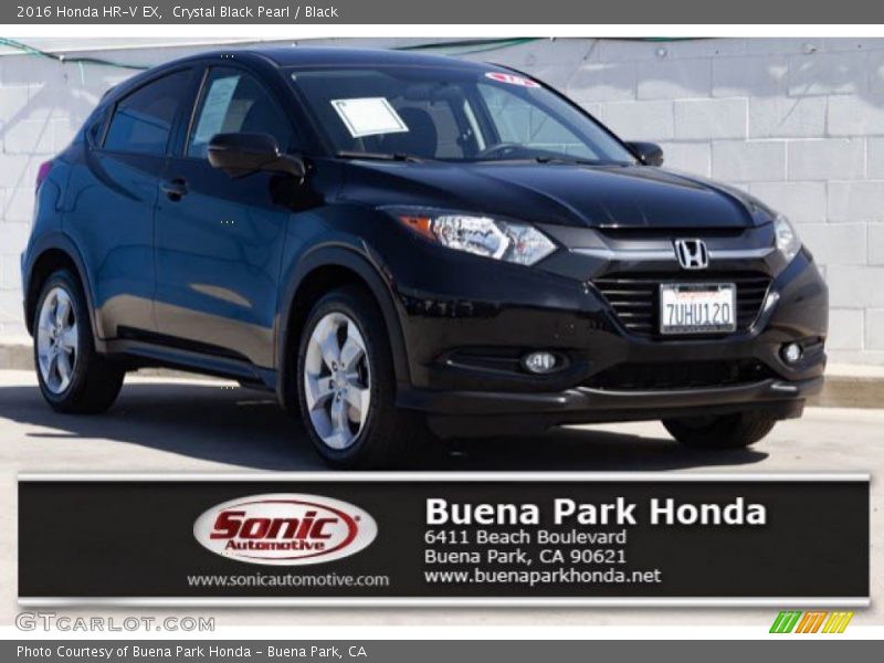 Crystal Black Pearl / Black 2016 Honda HR-V EX