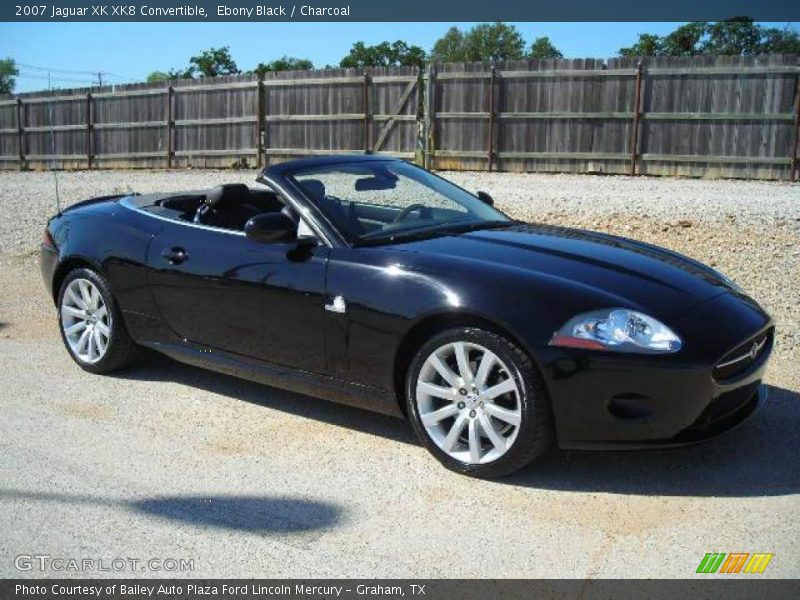 Ebony Black / Charcoal 2007 Jaguar XK XK8 Convertible